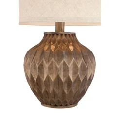 360 Lighting Buckhead Modern Accent Table Lamp 22" High Warm Bronze Brown Geometric Fabric Drum Shade For Bedroom Living Room Bedside Nightstand 10 360 Lighting Buckhead Modern Accent Table Lamp 22" High Warm Bronze Brown Geometric Fabric Drum Shade For Bedroom Living Room Bedside Nightstand -Home Furnishings Store GUEST 017a5588 b241 459f 9359 e33c40620938