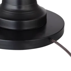 360 Lighting Spenser Rustic Farmhouse Floor Lamp 58" Tall Oiled Bronze Metal Off White Linen Empire Shade For Living Room Bedroom Office House Home -Home Furnishings Store GUEST 02251c4c 0371 4f18 baf1 1a036ee2eaa7