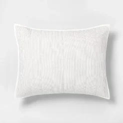 Microstripe Pillow Sham Cream/Gray - Hearth & Hand™ With Magnolia 8 Microstripe Pillow Sham Cream/Gray - Hearth & Hand™ With Magnolia -Home Furnishings Store GUEST 0411dbda 7209 43ed bfdf 242b502448e9