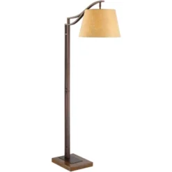 Franklin Iron Works Rustic Farmhouse Arc Floor Lamp With USB Port 60" Tall Bronze Downbridge Faux Leather Empire Shade For Living Room Reading Bedroom 16 Franklin Iron Works Rustic Farmhouse Arc Floor Lamp With USB Port 60" Tall Bronze Downbridge Faux Leather Empire Shade For Living Room Reading Bedroom -Home Furnishings Store GUEST 051687dc fb93 46fb 83cc 2163974cc378