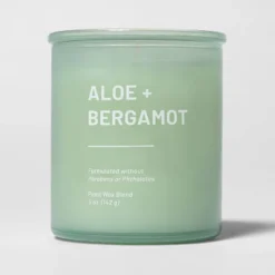 Glass Jar Aloe And Bergamot Candle Green - Threshold™ 12 Glass Jar Aloe And Bergamot Candle Green - Threshold™ -Home Furnishings Store GUEST 073b9542 5bc7 4c27 b1bf 1bfff5fc259b