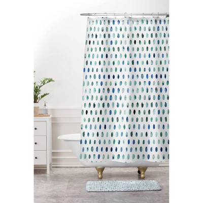 Ninola Design Color Palette Shower Curtain Blue - Deny Designs 4 Ninola Design Color Palette Shower Curtain Blue - Deny Designs - Image 2