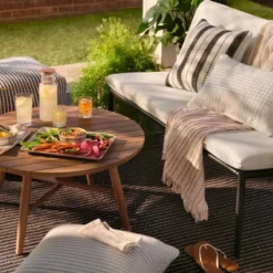 Cushioned Metal Outdoor Loveseat - Cream/Black - Hearth & Hand™ With Magnolia 14 Cushioned Metal Outdoor Loveseat - Cream/Black - Hearth & Hand™ With Magnolia -Home Furnishings Store GUEST 0b9807fc a12a 4d25 895d 973d3a712042