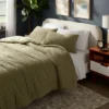 3pc Full/Queen Traditional Cozy Chenille Comforter And Sham Set Green - Threshold™ -Home Furnishings Store GUEST 0cd04746 5b07 40b5 b3a4 ecee7ce94b6f