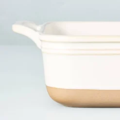 3qt Square Stoneware Baking Dish With Handles Cream/Clay - Hearth & Hand™ With Magnolia -Home Furnishings Store GUEST 0eed3e76 48f6 471f 9898 231931d60fa4
