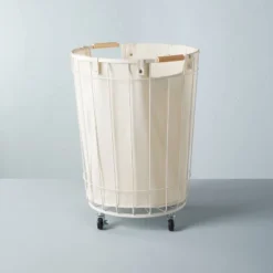 Wire & Fabric Laundry Hamper Sour Cream - Hearth & Hand™ With Magnolia -Home Furnishings Store GUEST 1172c23f 3103 40d4 b324 2c56bdd6ddc9