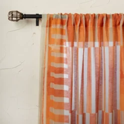 1pc Sheer Ophelia Printed Burnout Window Curtain Panel Orange - Opalhouse™ Designed With Jungalow™ 9 1pc Sheer Ophelia Printed Burnout Window Curtain Panel Orange - Opalhouse™ Designed With Jungalow™ -Home Furnishings Store GUEST 154e0bfa b339 41f9 9f40 0461976c9081