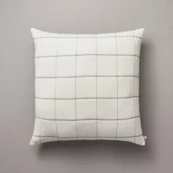 26"x26" Grid Lines Matelassé Euro Bed Pillow - Hearth & Hand™ With Magnolia 10 26"x26" Grid Lines Matelassé Euro Bed Pillow - Hearth & Hand™ With Magnolia -Home Furnishings Store GUEST 1cfc430c 3527 48f7 9177 6aa536143abe