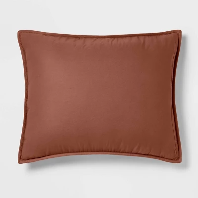 Washed Cotton Sateen Quilt Sham - Threshold™ 6 Washed Cotton Sateen Quilt Sham - Threshold™ - Image 4