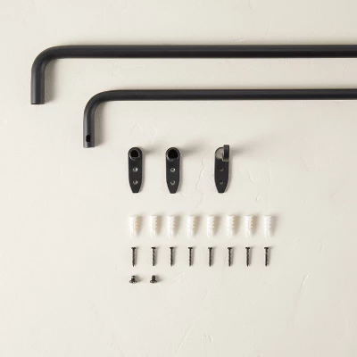 French Return Curtain Rod Matte Black - Hearth & Hand™ With Magnolia 5 French Return Curtain Rod Matte Black - Hearth & Hand™ With Magnolia - Image 3