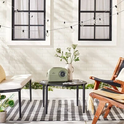 10ct Incandescent Indoor/Outdoor Orb String Lights Black/White - Hearth & Hand™ With Magnolia 3 10ct Incandescent Indoor/Outdoor Orb String Lights Black/White - Hearth & Hand™ With Magnolia