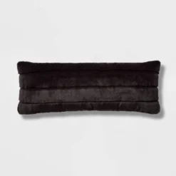 Oversized Oblong Faux Fur Channeled Decorative Throw Pillow - Threshold™ -Home Furnishings Store GUEST 234ab344 e141 4454 a587 a020b4cdd397