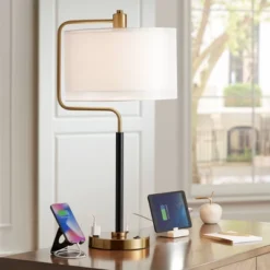 Possini Euro Design Possini Euro Carlyle USB Port And Outlet Modern Desk Lamps Set Of 2 16 Possini Euro Design Possini Euro Carlyle USB Port And Outlet Modern Desk Lamps Set Of 2 -Home Furnishings Store GUEST 27b8b40a 1418 4e83 a4cb 9e02060085ea