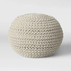 Cloverly Chunky Knit Pouf - Threshold 22 Cloverly Chunky Knit Pouf - Threshold -Home Furnishings Store GUEST 298c80e6 7902 4452 b21d 0b330077374e