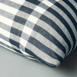 24"x24" Contrast Edge Stripe Oversized Throw Pillow Gray/Blue - Hearth & Hand™ With Magnolia 7 24"x24" Contrast Edge Stripe Oversized Throw Pillow Gray/Blue - Hearth & Hand™ With Magnolia -Home Furnishings Store GUEST 2aac9352 1ec5 4711 bf48 9b96de391211