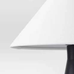 Ceramic Table Lamp With Tapered Shade Black (Includes LED Light Bulb) - Threshold™ -Home Furnishings Store GUEST 2f5353b0 5f4d 45e5 8276 0f240a50e418