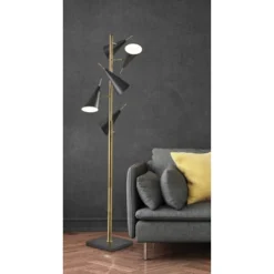 71.5" Owen Tree Lamp Black - Adesso 23 71.5" Owen Tree Lamp Black - Adesso -Home Furnishings Store GUEST 30cde228 e613 40cf 8e51 6b0c4fd835da