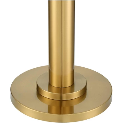 Possini Euro Design Modern Torchiere Floor Lamp 70" Tall Warm Antique Gold Metal Glass Shade For Living Room Reading Bedroom Office Uplight 5 Possini Euro Design Modern Torchiere Floor Lamp 70" Tall Warm Antique Gold Metal Glass Shade For Living Room Reading Bedroom Office Uplight - Image 3