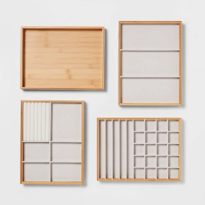 9" X 12" Stackable Bamboo Accessory Tray - Brightroom™ 4 9" X 12" Stackable Bamboo Accessory Tray - Brightroom™ - Image 2