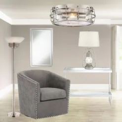 Possini Euro Design Light Blaster Art Deco Torchiere Floor Lamp 72 1/2" Tall Brushed Nickel LED Frosted Glass Bowl Shade For Living Room Bedroom House 15 Possini Euro Design Light Blaster Art Deco Torchiere Floor Lamp 72 1/2" Tall Brushed Nickel LED Frosted Glass Bowl Shade For Living Room Bedroom House -Home Furnishings Store GUEST 37116d73 80ee 4df9 9182 e7a665c0400b