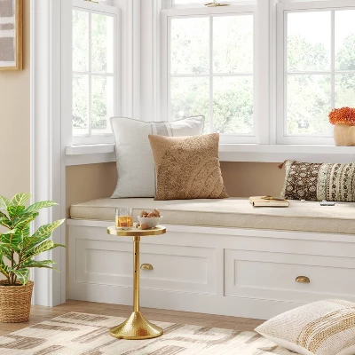 Oversized Placed Striped Square Throw Pillow - Threshold™ 3 Oversized Placed Striped Square Throw Pillow - Threshold™