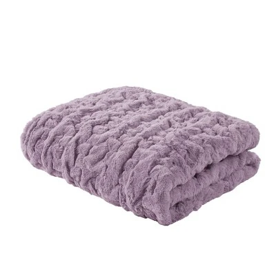 50"x60" Ruched Faux Fur Throw Blanket - Madison Park 15 50"x60" Ruched Faux Fur Throw Blanket - Madison Park - Image 13