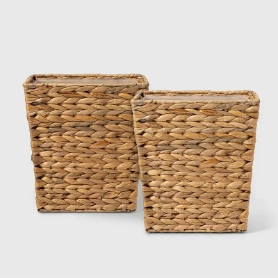 Light Weave Wastebasket Natural - Threshold™ 7 Light Weave Wastebasket Natural - Threshold™ - Image 5