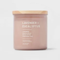 Glass Jar Lavender And Eucalyptus Candle - Threshold™ 9 Glass Jar Lavender And Eucalyptus Candle - Threshold™ -Home Furnishings Store GUEST 3db36f68 f2c9 4561 a858 68d6584366c0
