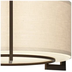 Possini Euro Design Stinson Modern Ceiling Light Semi Flush Mount Fixture 17 1/4" Wide Bronze 3-Light Linen Drum Shade For Bedroom Kitchen Living Room 10 Possini Euro Design Stinson Modern Ceiling Light Semi Flush Mount Fixture 17 1/4" Wide Bronze 3-Light Linen Drum Shade For Bedroom Kitchen Living Room -Home Furnishings Store GUEST 40ac13f8 6aae 4a43 afa3 0d853226956d