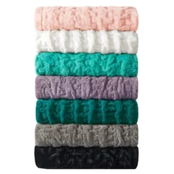50"x60" Ruched Faux Fur Throw Blanket - Madison Park 22 50"x60" Ruched Faux Fur Throw Blanket - Madison Park -Home Furnishings Store GUEST 42e78a2b eb10 41c1 bf76 130c356f423c
