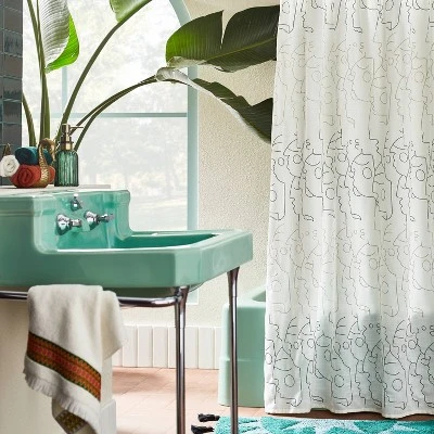 In This Together Shower Curtain White - Opalhouse™ Designed With Jungalow™ 3 In This Together Shower Curtain White - Opalhouse™ Designed With Jungalow™