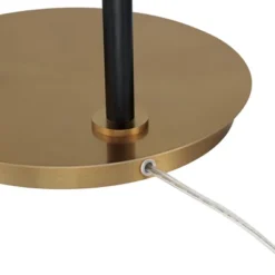 Possini Euro Design Sausalito Mid Century Modern Downbridge Floor Lamp 67" Tall Warm Gold Black Metal Linen Cylinder Shade For Living Room Reading -Home Furnishings Store GUEST 480714de f02d 48f5 9259 71bc5bb1150e