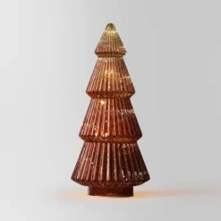 14.75" Battery Operated Lit Glass Christmas Tree Sculpture - Wondershop™ -Home Furnishings Store GUEST 4a67b46b 6940 4ff8 9fdb 3f919a169722