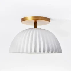 Scalloped Semi-Flush Mount Ceiling Light - Threshold™ Designed With Studio McGee 11 Scalloped Semi-Flush Mount Ceiling Light - Threshold™ Designed With Studio McGee -Home Furnishings Store GUEST 4db2ffb8 6162 4f4e 857b 3d8bb79181a2