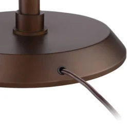 Possini Euro Design Traverse Modern Floor Lamp With LED Gooseneck Reading Light 64" Tall Oil Rubbed Bronze Oatmeal Drum Shade For Living Room Bedroom -Home Furnishings Store GUEST 4ec5d0b5 6340 43e1 bcb6 5d2b24725ae2