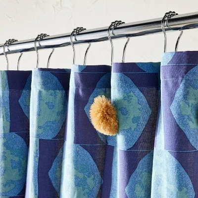 In The Name Of Love Shower Curtain With Poms Blue - Opalhouse™ Designed By Jungalow™ 3 In The Name Of Love Shower Curtain With Poms Blue - Opalhouse™ Designed By Jungalow™