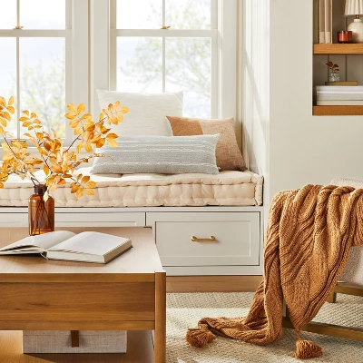 Horizontal Chain Stripe Throw Pillow - Hearth & Hand™ With Magnolia 3 Horizontal Chain Stripe Throw Pillow - Hearth & Hand™ With Magnolia