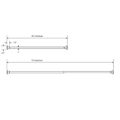 72" Half Moon Dual Mount Shower Rod - Threshold™ 13 72" Half Moon Dual Mount Shower Rod - Threshold™ -Home Furnishings Store GUEST 5420201f e4d0 4550 a485 c4c3e9014ce9