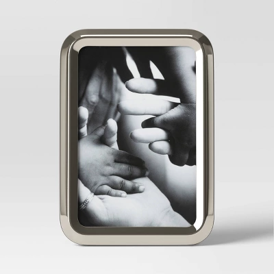 Polished Chrome Rounded Metal Table Frame Silver - Threshold™ 4 Polished Chrome Rounded Metal Table Frame Silver - Threshold™ - Image 2