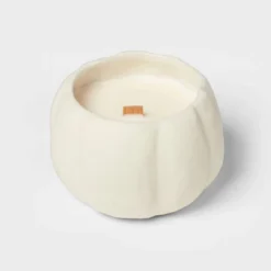 12oz Brushed Abstract Pumpkin Ceramic With Woodwick And Dustcover Spice Vanilla Fig Candle - Threshold™ 8 12oz Brushed Abstract Pumpkin Ceramic With Woodwick And Dustcover Spice Vanilla Fig Candle - Threshold™ -Home Furnishings Store GUEST 56dcf7e4 f6a0 44c9 ac04 ae33916564fb