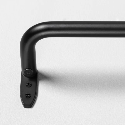 French Return Curtain Rod Matte Black - Hearth & Hand™ With Magnolia 7 French Return Curtain Rod Matte Black - Hearth & Hand™ With Magnolia - Image 5