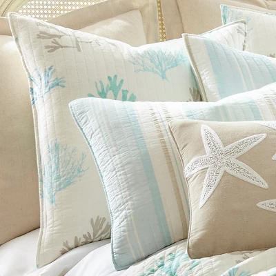 Stone Harbor Euro Sham Set - Set Of Two - Levtex Home 3 Stone Harbor Euro Sham Set - Set Of Two - Levtex Home