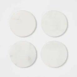 4pk Marble Coasters White - Threshold™ -Home Furnishings Store GUEST 637cb091 4c4f 4ade a059 3bf46991e130