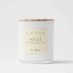 Wood Lidded Glass Wellness Focus Candle - Threshold™ 9 Wood Lidded Glass Wellness Focus Candle - Threshold™ -Home Furnishings Store GUEST 6ad6f3d2 39ad 4239 9365 f6449a665735