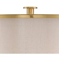 Possini Euro Design Granview Modern Table Lamp 32 1/2" Tall Brass Column Taupe Organza Outer Off White Linen Inner Drum Shade For Bedroom Living Room 11 Possini Euro Design Granview Modern Table Lamp 32 1/2" Tall Brass Column Taupe Organza Outer Off White Linen Inner Drum Shade For Bedroom Living Room -Home Furnishings Store GUEST 6cef4f9f 40b8 4399 86f1 100d4300b1ff
