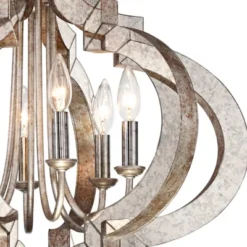 Possini Euro Design Ornament Aged Silver Gold Bronze Chandelier 23 1/4" Wide Industrial 6-Light Fixture For Dining Room Foyer Kitchen Island Entryway 11 Possini Euro Design Ornament Aged Silver Gold Bronze Chandelier 23 1/4" Wide Industrial 6-Light Fixture For Dining Room Foyer Kitchen Island Entryway -Home Furnishings Store GUEST 6dadb5e9 b10d 4bf6 9151 269ecf0c2211