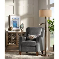 Possini Euro Design Traverse Modern Floor Lamp With LED Gooseneck Reading Light 64" Tall Oil Rubbed Bronze Oatmeal Drum Shade For Living Room Bedroom -Home Furnishings Store GUEST 6eb60d76 db84 4637 b748 ded2a129f757