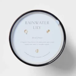 Colored Vase Glass With Dustcover Rainwater Lily Candle Gray - Threshold™ -Home Furnishings Store GUEST 6efd91a6 961e 4e90 a80c c65ad3c57740