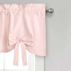 18"x52" Melody Bow Valance Blush - Lush Décor