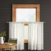 2pk 42"x36" Light Filtering Stripe Border Curtain Tiers Cream/Gray - Threshold™ 1 2pk 42"x36" Light Filtering Stripe Border Curtain Tiers Cream/Gray - Threshold™ -Home Furnishings Store GUEST 716d731e aae2 4421 85b0 f4ed11bd58e4